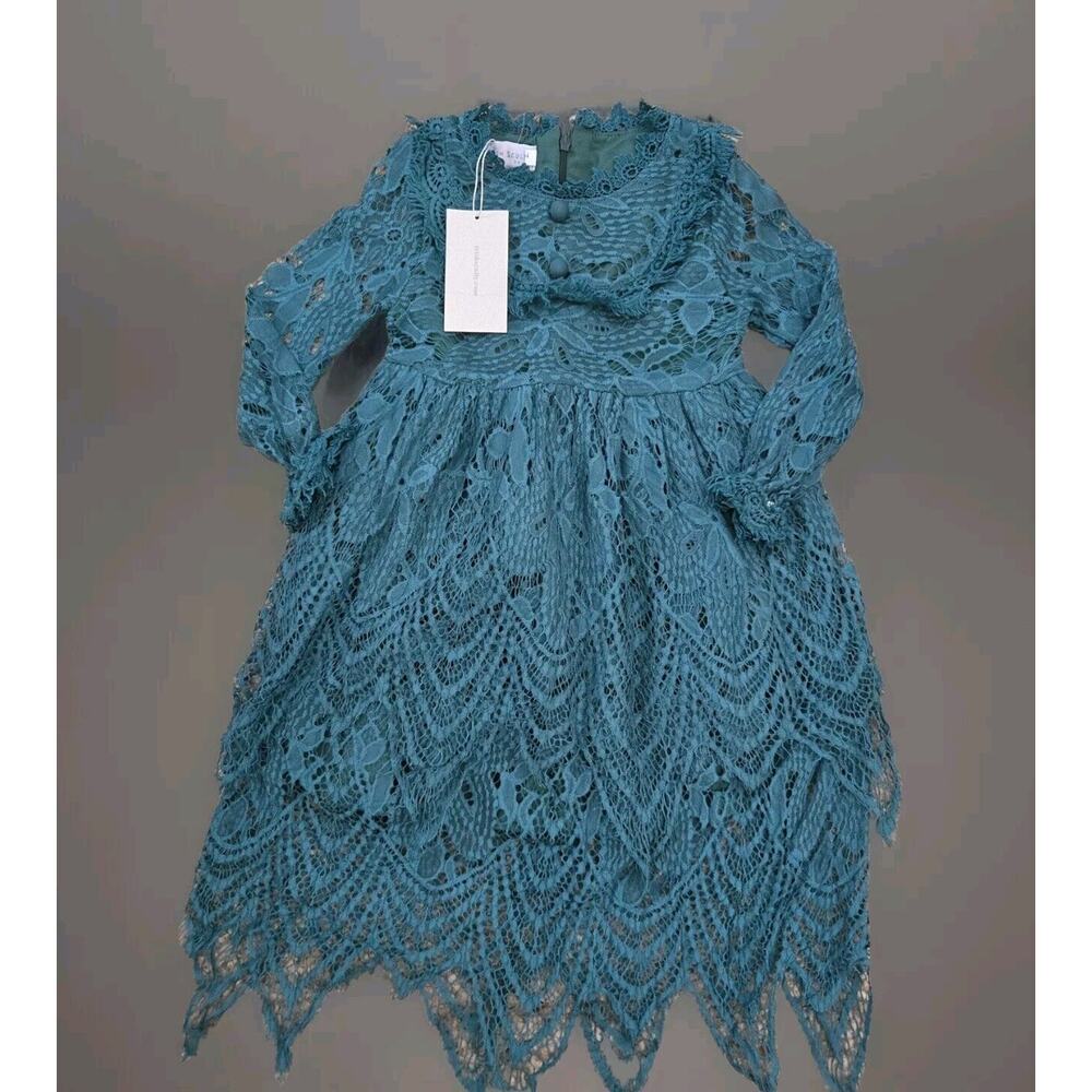 Trish Scully Size 3‎ Emerald Lace Girl Dress Holiday Christmas- New with Tags